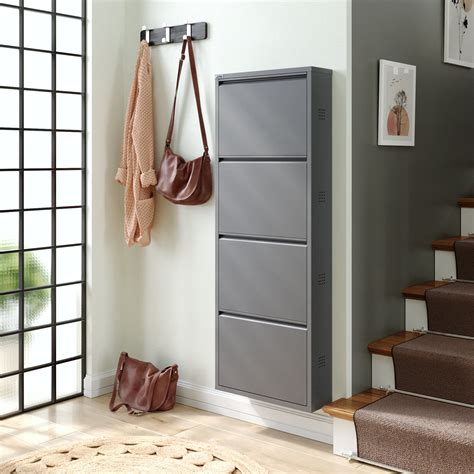 wayfair metal shoe cabinets